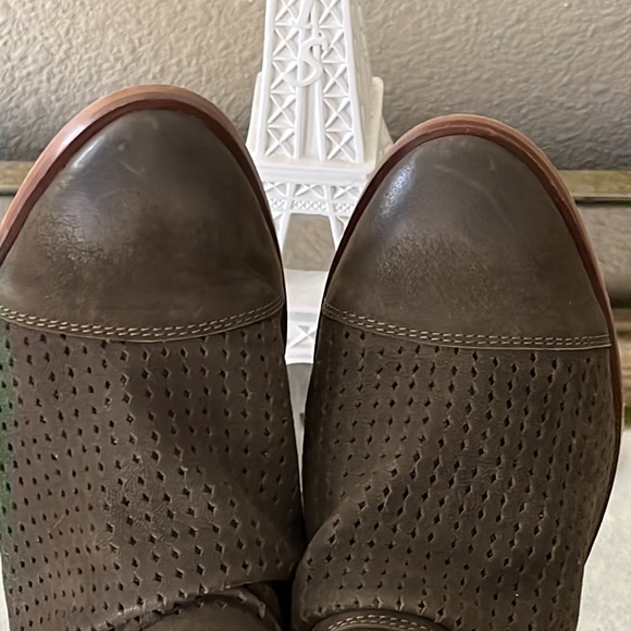 Leather Slouch Ankle Booties - Picture 5 of 6